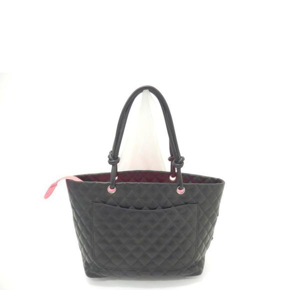 Chanel Line Black Cambon Bag Mark Tote Coco - Picture 1 of 8